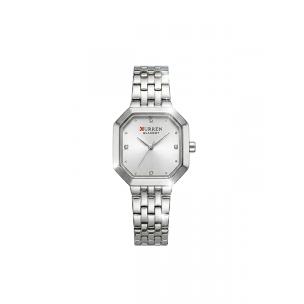 CURREN Rectangular Stainless Steel Quartz Watch